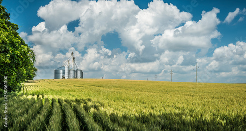 Grain Elevator on Hill photo