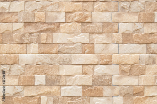 Slate Marble Split Face Mosaic  pattern and background brick wall