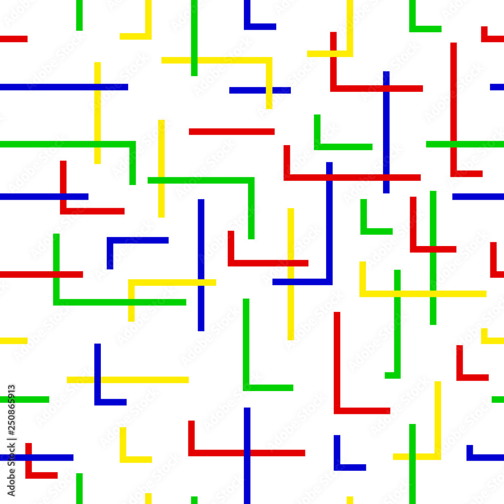 Simple Vector Seamless Pattern overlaps blue green yellow and red for background, banner wrapping paper, curtain etc Simple Vector Seamless Pattern overlaps blue green yellow and red for background, banner wrapping paper, curtain etc