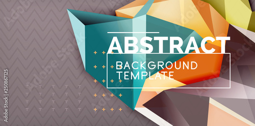 Triangular low poly background design