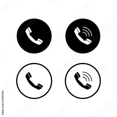 Phone icon vector set. Call icon vector. mobile phone smartphone device gadget. telephone icon