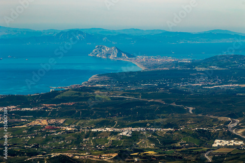 The Strait of Gibraltar from Sierra Bermeja