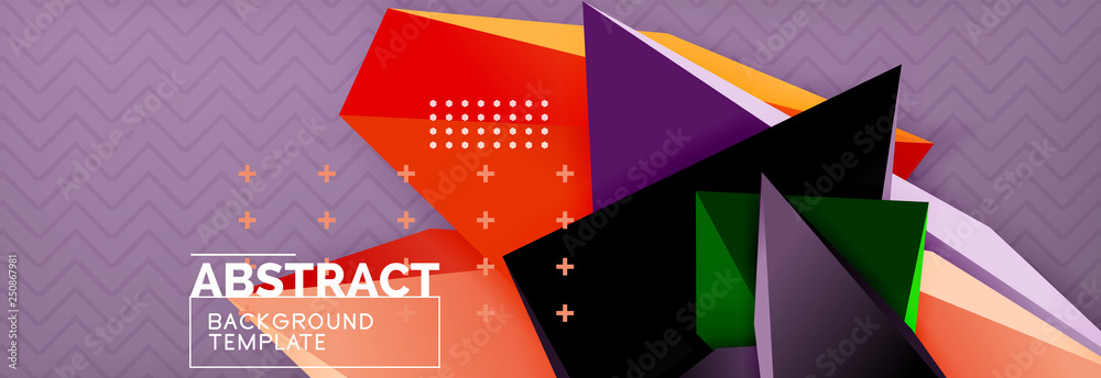 3d triangular vector minimal abstract background design 3d triangular vector minimal abstract background design