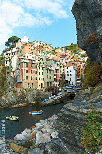 Italia kolorowe uliczki cinque terre stare miasto