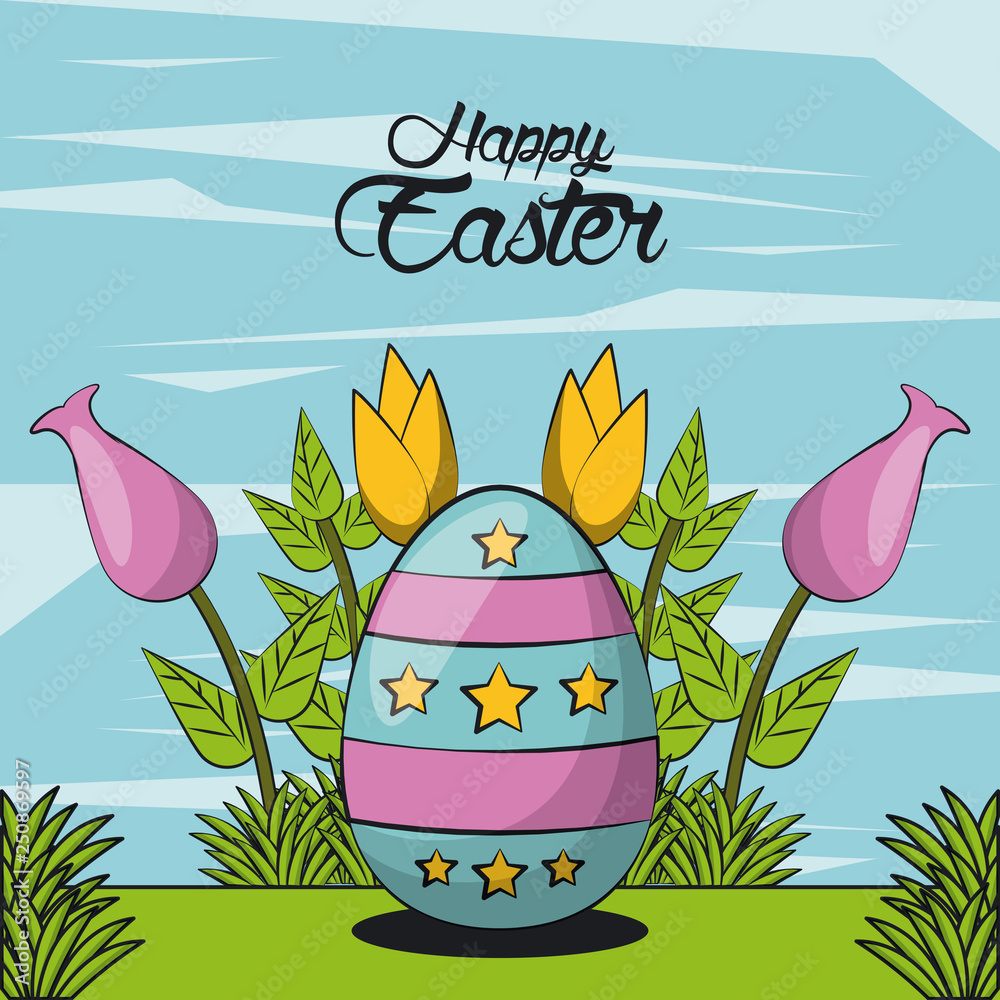 Happy easter day card Happy easter day card