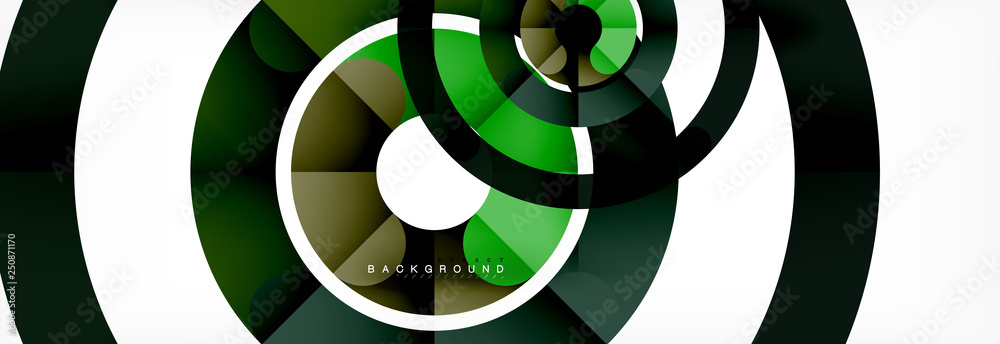 Round linear circle shapes background Round linear circle shapes background