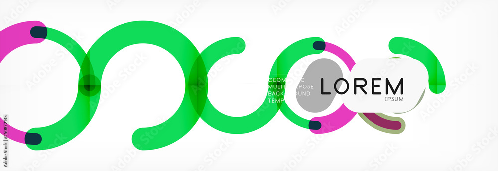 Round linear circle shapes background Round linear circle shapes background