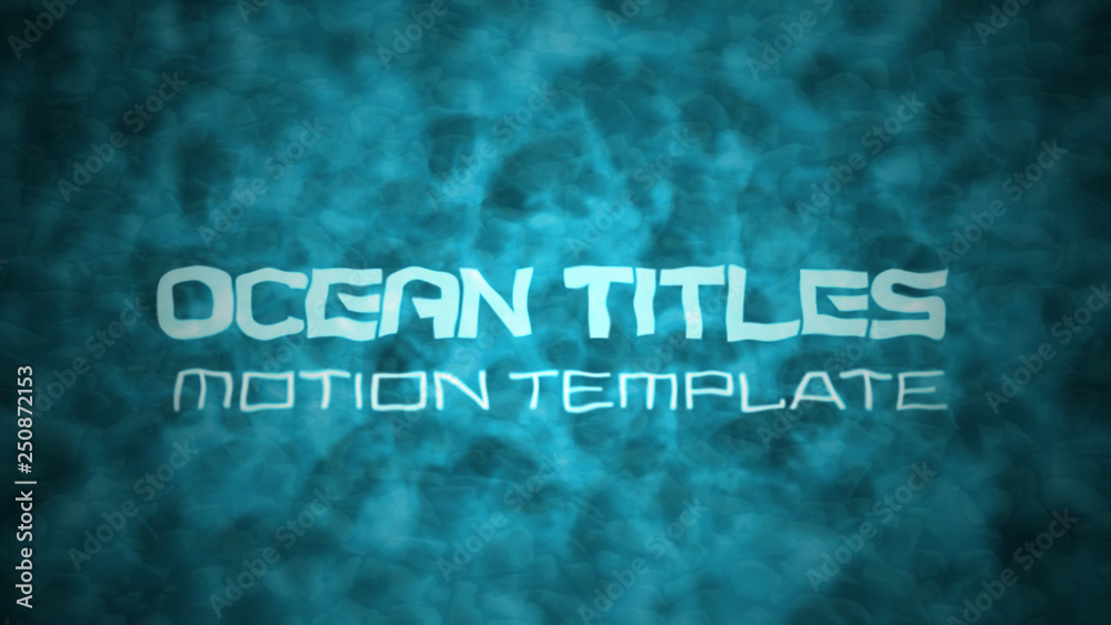 Ocean Titles Stock Template Adobe Stock