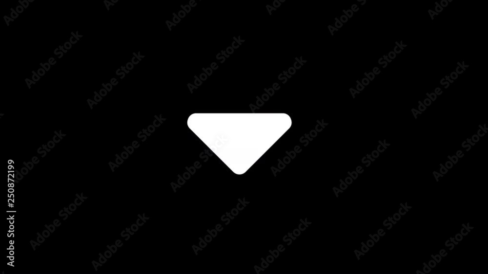 From the Glitch effect arises caret down symbol. Then the TV turns off. Alpha channel Premultiplied - Matted with color black From the Glitch effect arises caret down symbol. Then the TV turns off. Alpha channel Premultiplied - Matted with color black