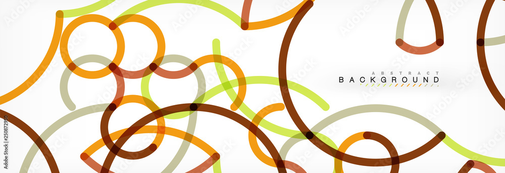 Curly wave lines abstract background design, transparent color lines on gray Curly wave lines abstract background design, transparent color lines on gray