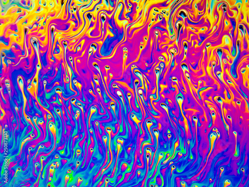 Soap bubble. Psychedelic background. Universe of Flowers. Concept Art Design. Multicolored background. Abstract pattern.