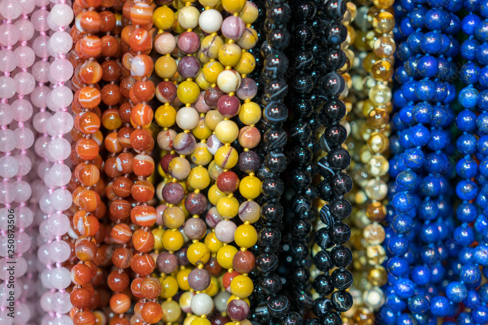 Background from beads. beads market necklaces Background from beads. beads market necklaces