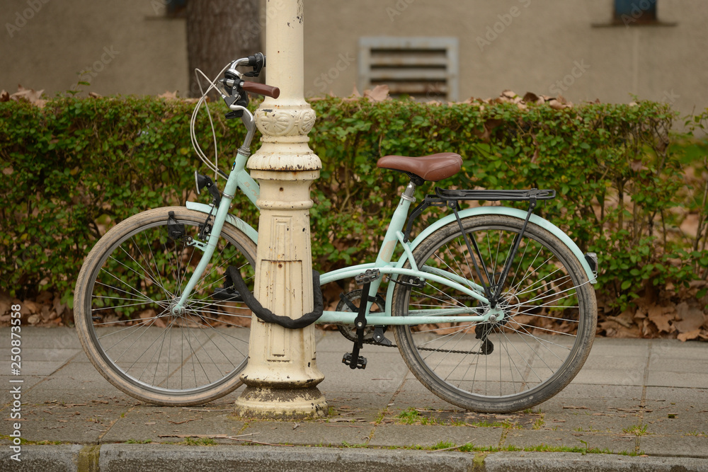 Bicycles parked and locked in different places in the center of the city of Vitoria-Gasteiz (Alava) Basque Country, Spain. Bicycles parked and locked in different places in the center of the city of Vitoria-Gasteiz (Alava) Basque Country, Spain.