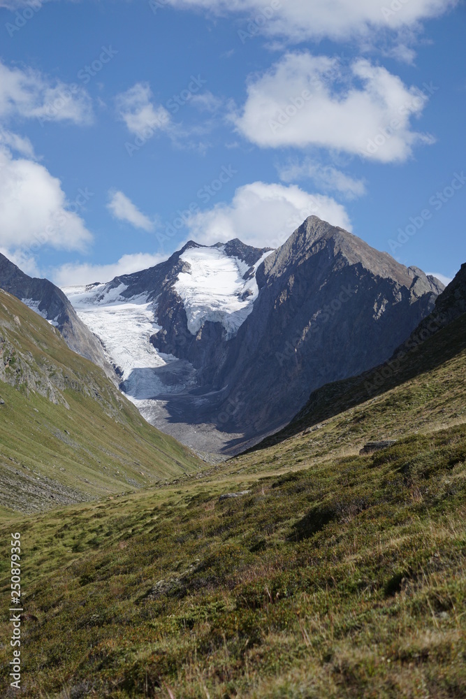 Bergwelt (Alpen) in Sölden, Tirol, Österreich