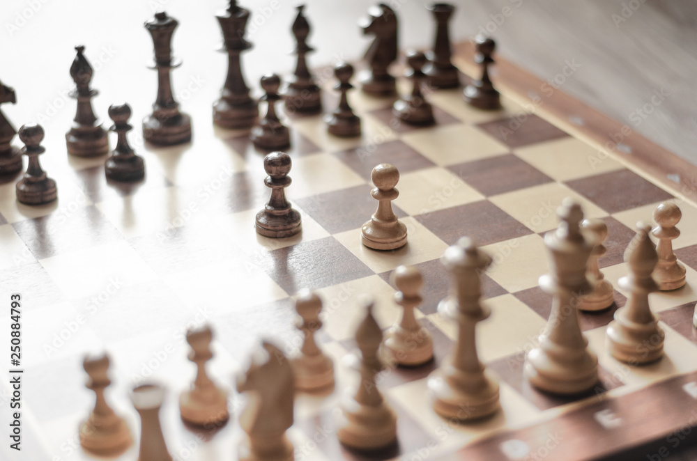 Chess board game concept of business ideas and competition and strategy ideas concep Chess board game concept of business ideas and competition and strategy ideas concep