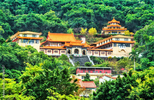 Miao Temple on a hill in Taipei, Taiwan