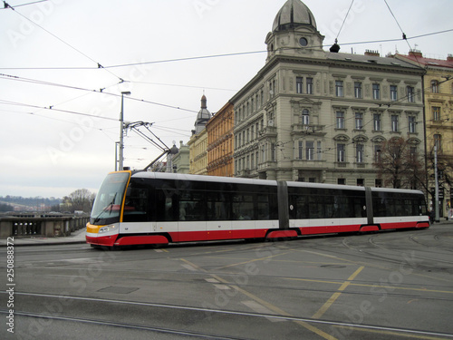 Škoda 15T tram on Palackého