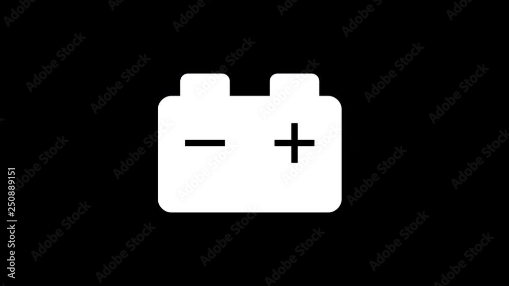 From the Glitch effect arises car battery symbol. Then the TV turns off. Alpha channel Premultiplied - Matted with color black From the Glitch effect arises car battery symbol. Then the TV turns off. Alpha channel Premultiplied - Matted with color black