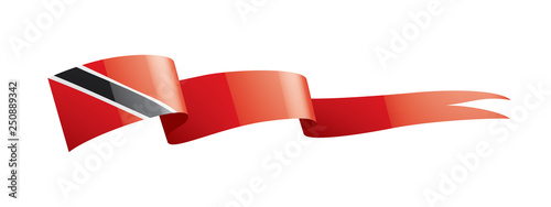 trinidad and tobago flag, vector illustration on a white background