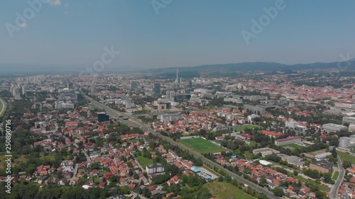 Wallpaper Mural Aerial Croatia Zagreb June 2018 Sunny Day Mavic Air  Aerial video of downtown Zagreb in Croatia on a sunny day. Torontodigital.ca