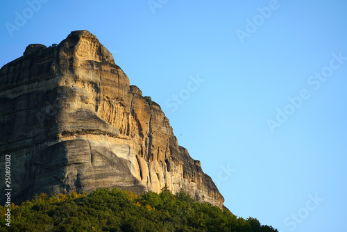 Rock formations are a main part in the beautiful landscape of Meteora, Greece with its monasteries, its mountains and its nature
