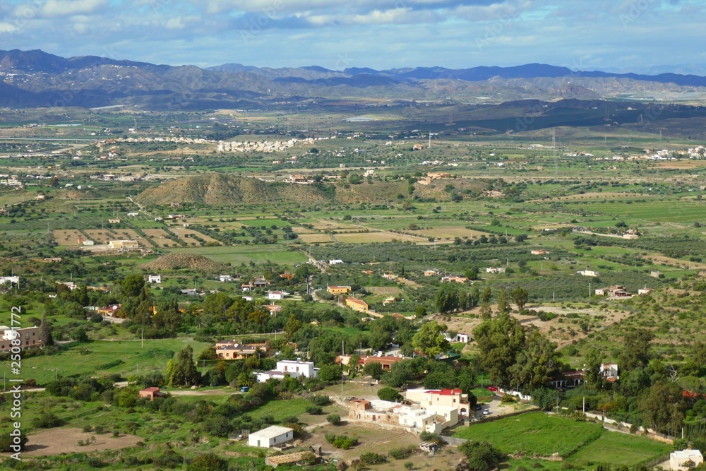 Landschaft um Frigiliana, Andalusien, Südspanien