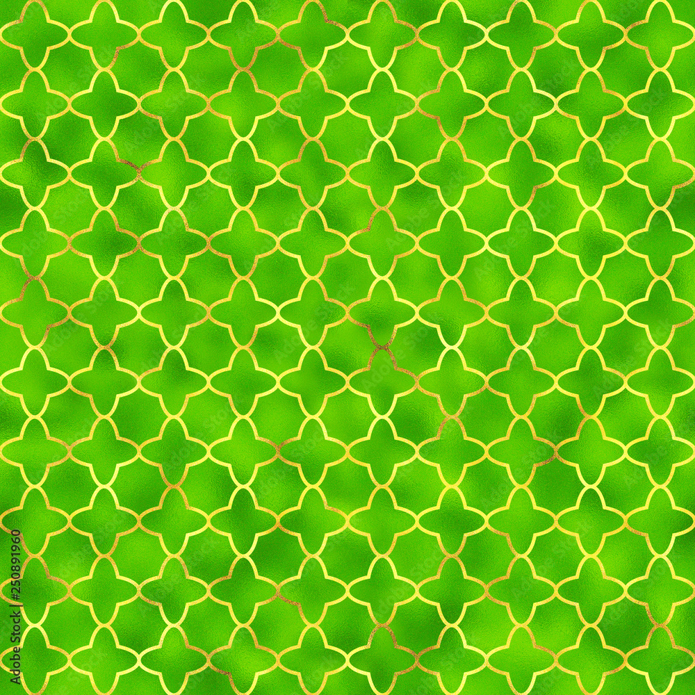 quatrefoil-pattern-gold-on-green-digital-foil-elegant-design-for-background-wrapping-paper-fabric-print-and-web-stock-illustration-adobe-stock