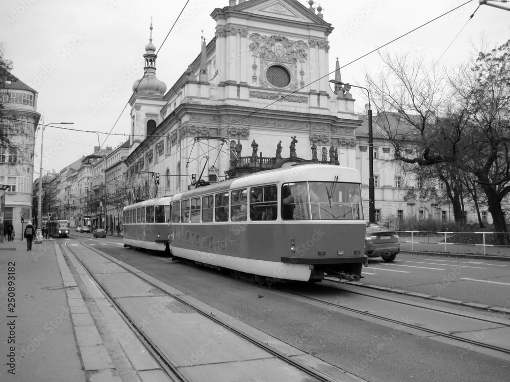 Tatra trams in Prague