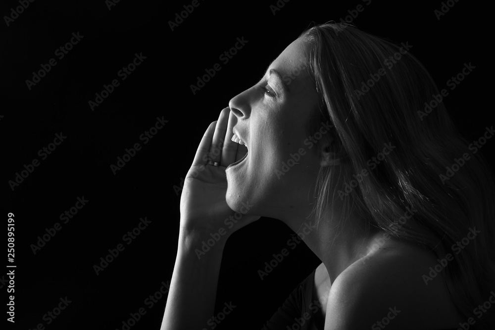 Portrait of a beautiful woman black and white Portrait of a beautiful woman black and white