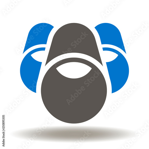 Oil gas pipeline icon vector. Pipe line transit transportation logo. Pipes symbol.