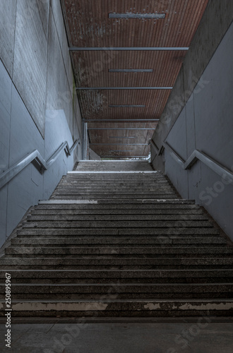 Upstairs in an underground passage