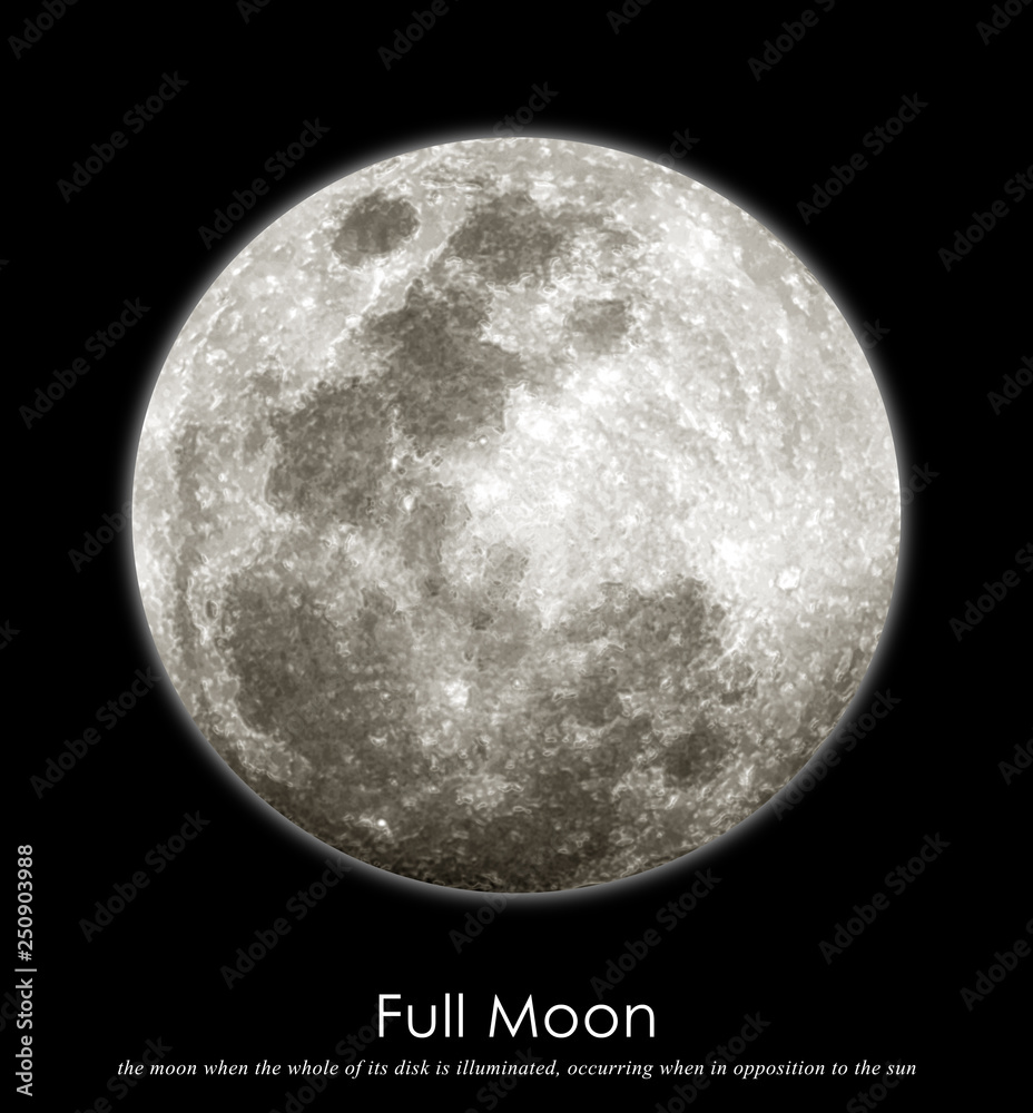 Naklejka premium The Full Moon