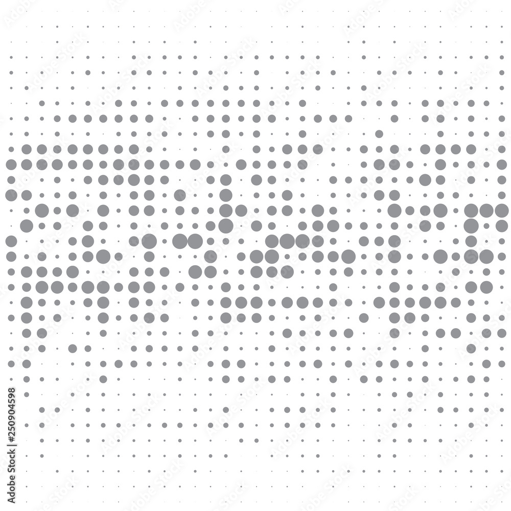 The grey bubbles on white background  
