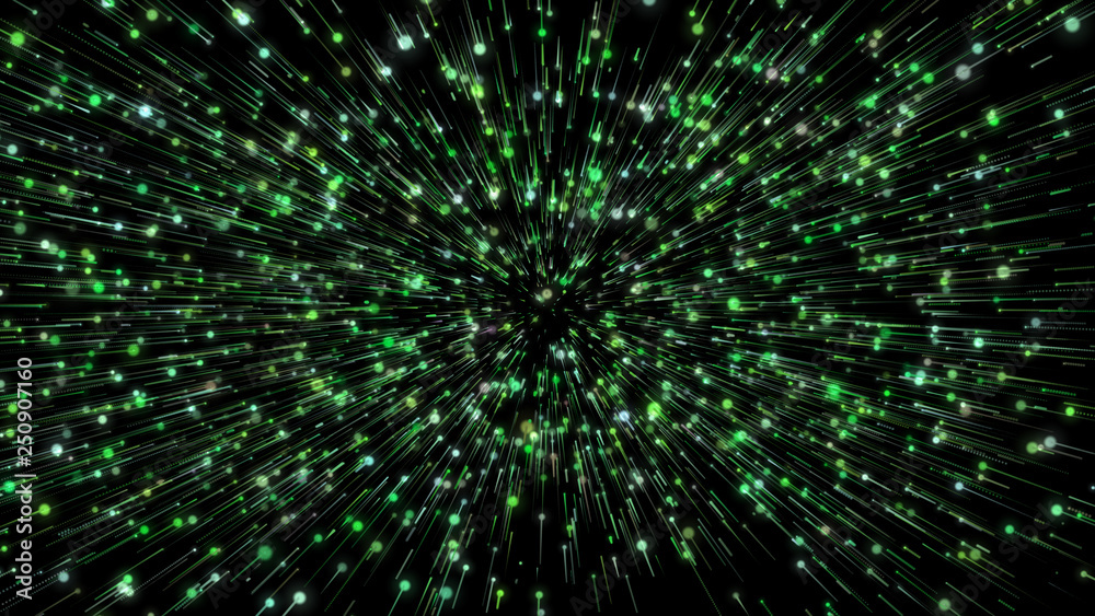 Naklejka premium Abstract background with circles and lines. Different shades and thickness.