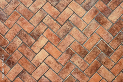 Red granite pavement background texture