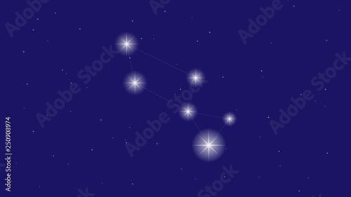 Lyra constellation vector design