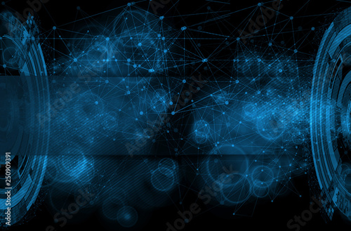 Abstract technology concept background, vector illustration