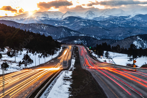 Photography Car trail Sunset