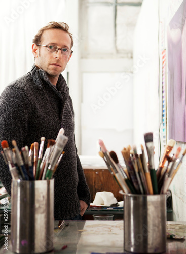 Portrait of artist  photo