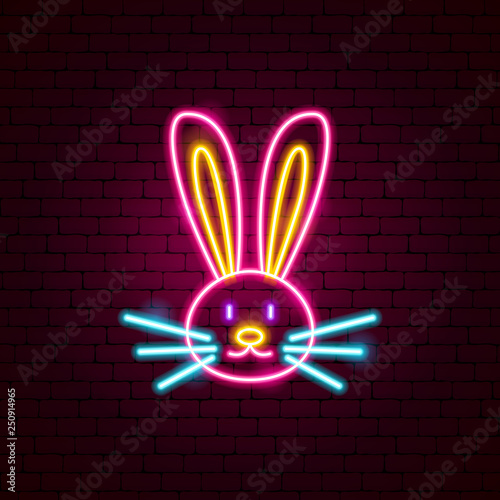 Rabbit Animal Neon Sign