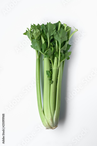 Fototapeta Naklejka Na Ścianę i Meble -  whole raw celery isolated on white background