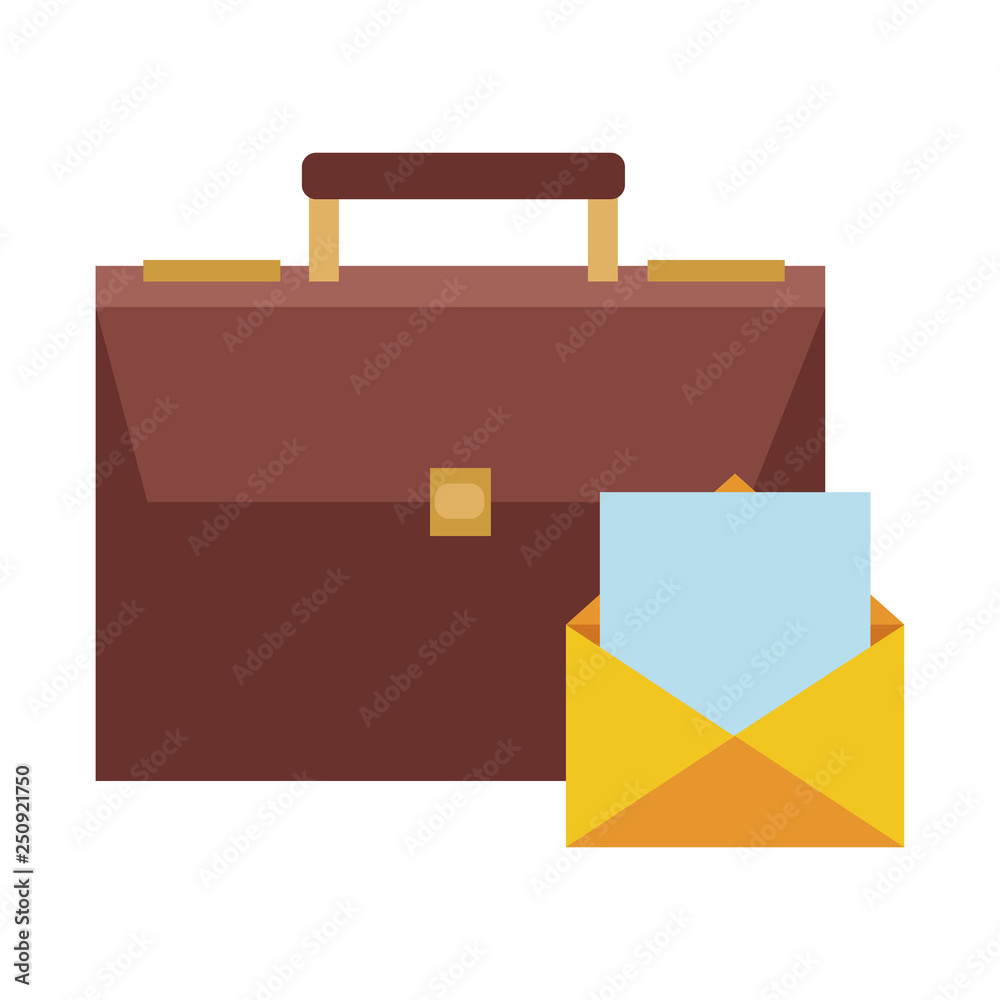 Briefcase and envelope Briefcase and envelope