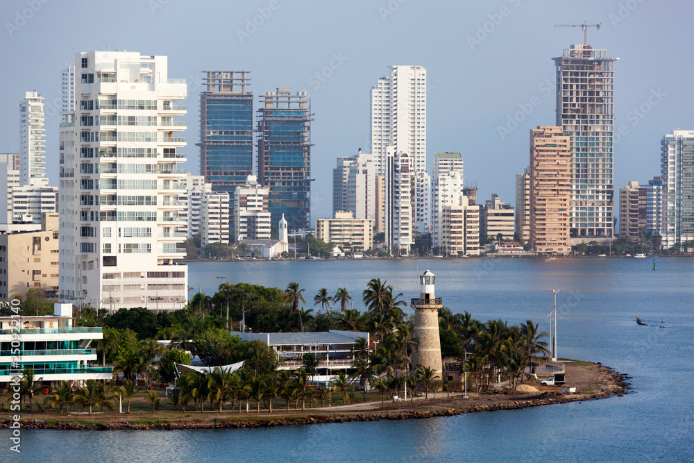 Obraz premium Lighthouse in Colombia's Cartagena