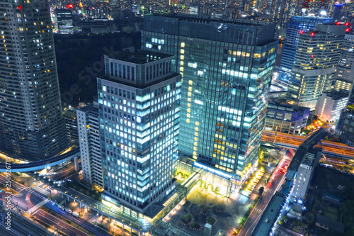 東京の夜景 世界貿易センタービル展望台から見える汐留ビルディング 汐留芝離宮ビル Stock 写真 Adobe Stock