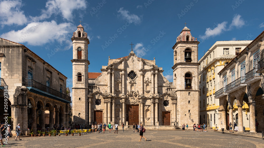 place of the catedral, havana cuba