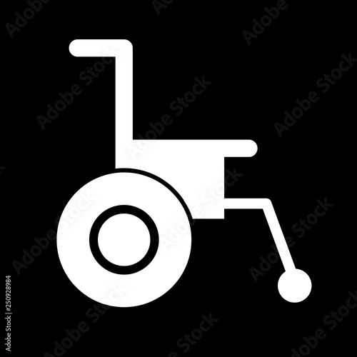 Vector Wheel chair Icon