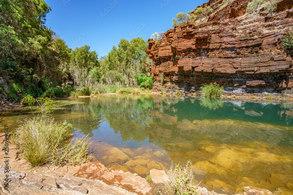 fortescue falls in dales gorge, karijini national park, western australia 2