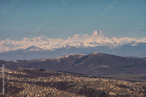 Mount of Kazbek over Tbilisi