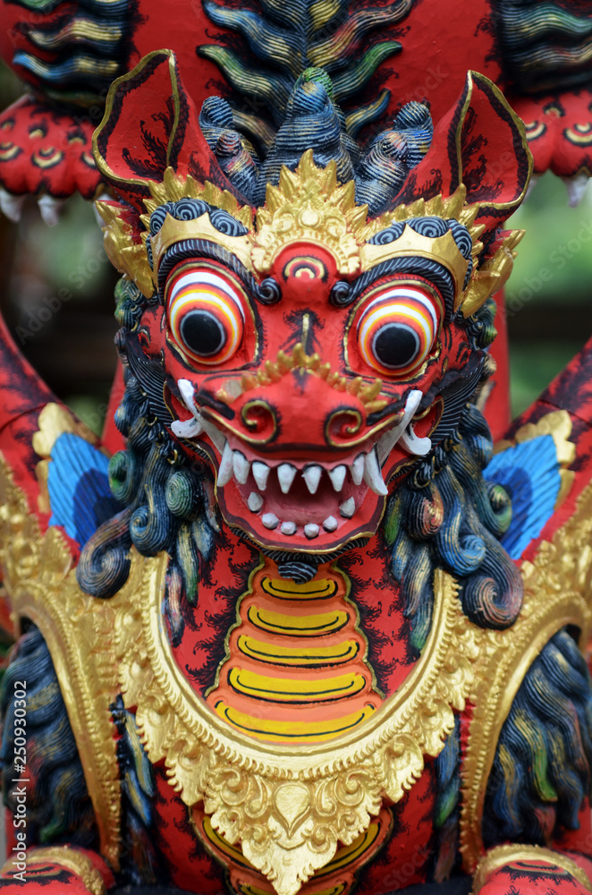 Traditional Balinese statue of Barong in Bali