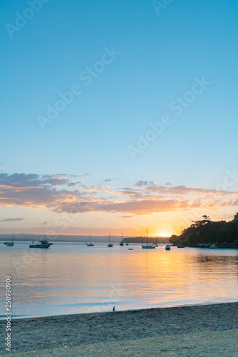 Sun sets over Pilot Bay